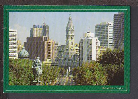 Skyline Philadelphia PA Postcard BIN 