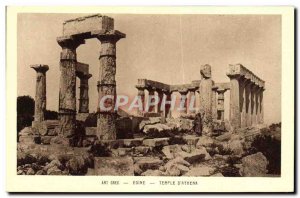 Postcard Ancient Greek Art Aegina Temple D & # 39Athena