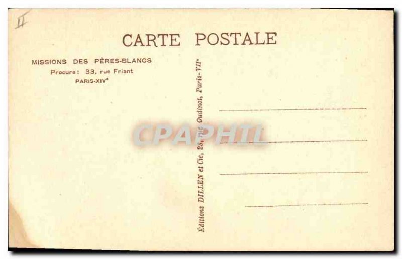 Postcard Old Mission Peres Blancs Africa Rue Friant Paris 14eme