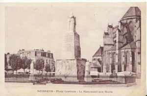 France Postcard - Soissons - Place Centrale - Le Monument Aux Morts - Ref TZ8173