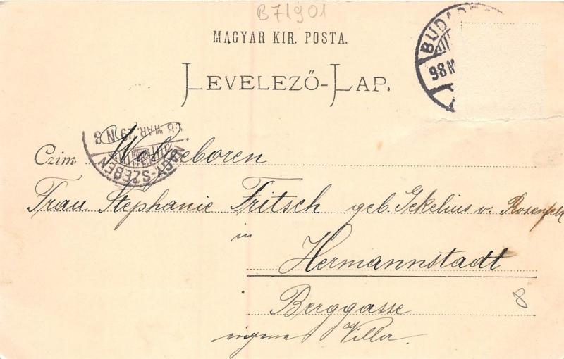 B71901 Budapest Matryastemplom Hungary