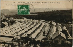 CPA La Courtine Campement de la 1re Brigade FRANCE (1050489)