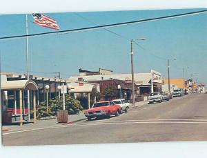 Unused Pre-1980 SHOPS ALONG STREET BY POST OFFICE Fort Bragg California CA F0507