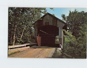 Postcard Old Covered Bridge Vermont USA