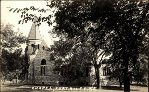 Fort Riley Kansas KS Chapel Real Photo RPPC c1910 Vintage Postcard