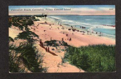 PEI CAVENDISH Beach PRINCE EDWARD ISLAND Postcard PC