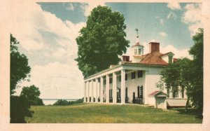 Vintage Postcard 1920's Mount Vermont Mansion East Front Mount Vernon Virginia
