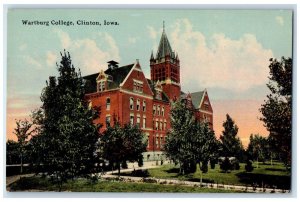 c1910 Wartburg College Clinton Iowa IA Antique Morris 5 & 10 C Store Postcard 