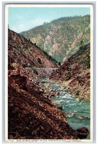 Feather River California Postcard Red Gorge Canon Exterior c1938 Vintage Antique