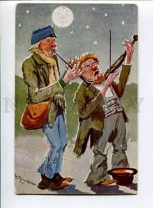 3033022 Funny Drunk MUSICIANS By SCHREITTER Vintage COMIC PC