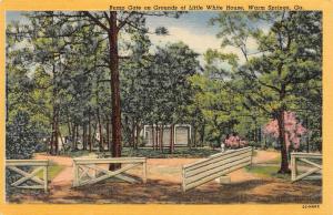 WARM SPRINGS, GA Georgia  BUMP GATE~Little White House Grounds  c1940's Postcard