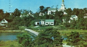 Postcard  Typical Homey Cape Cod Village in Cape Cod, MA  S6