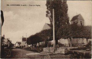 CPA COURTOMER Place de l'Eglise repr.1930's (19818)