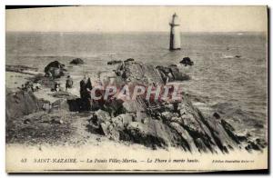 Old Postcard St Nazaire THE Pointe Villez martin