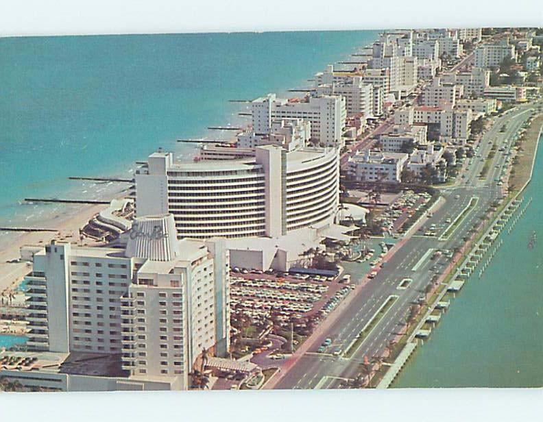 Pre-1980 EDEN ROC HOTEL & OTHER HOTELS BEHIND Miami Beach Florida FL B2140