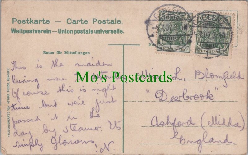 Genealogy Postcard - Blomfield, Deerbrook, Ashford, Middlesex, England GL1134