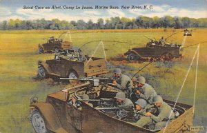 Scout Cars on Alert Camp Le Jeune, New River, North Carolina, USA Unused 