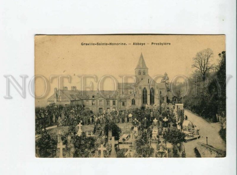 3164458 France GRAVILLE-SAINTE-HONORINE Abbaye CEMETERY Vintage