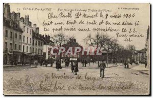 Old Postcard Chalon sur Saone Vue Prize Du Faubourg St Jean Des Vignes