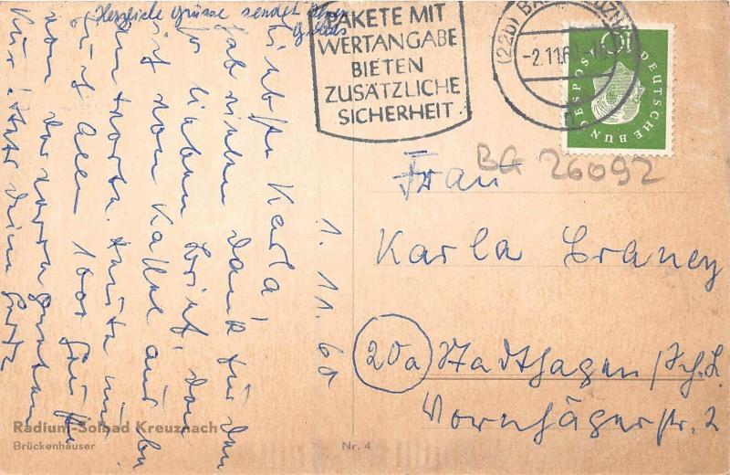 BG26092 radium solbad kreuznach bruckenhauser   germany