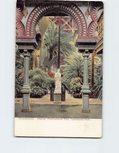 Postcard Interior, Horticultural Hall, Fairmount Park, Philadelphia, PA