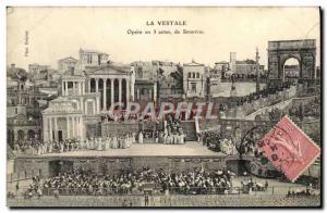 Old Postcard The Vestal Opera in 3 acts In Spontini