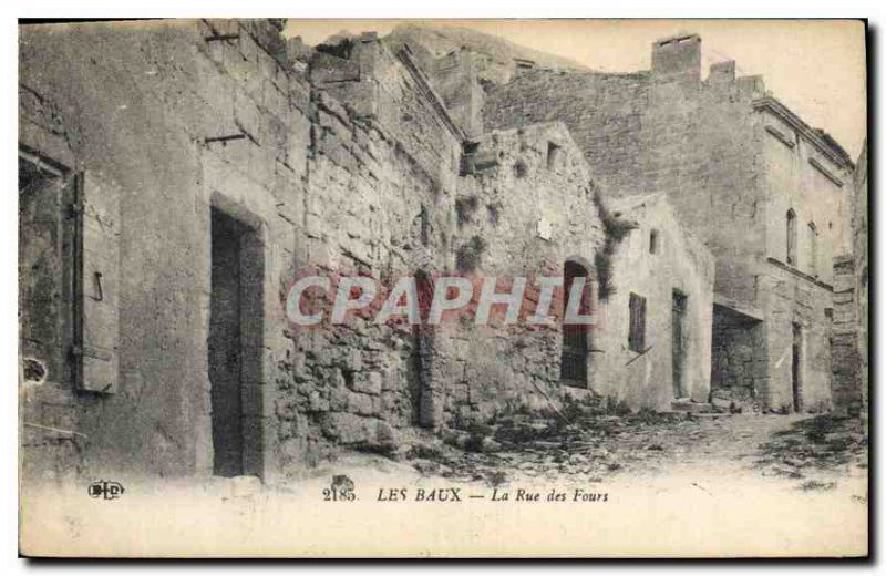 Old Postcard The Fours Les Baux Rue