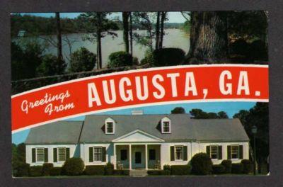 GA Greetings from AUGUSTA GEORGIA Postcard PC