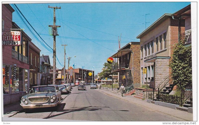 Rue Notre-Dame , Donnacona , Quebec, Canada , 40-60s : Barber Pole