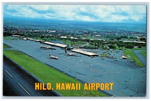 Hawaii HI Postcard Aerial View Of Hilo Hawaii Airport c1950's Unposted Vintage