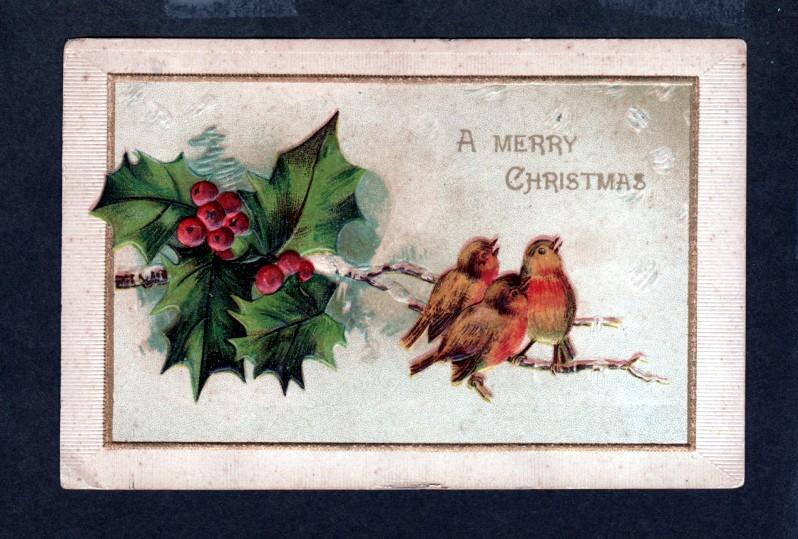 U S 1907 Christmas Picture Postcard!