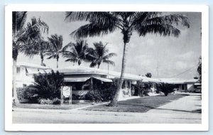WEST PALM BEACH, Florida FL ~ Roadside GREGORY APARTMENTS c1950s  Postcard