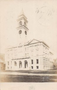 J81/ Colebrook New Hampshire RPPC Postcard c1910 School Building 222