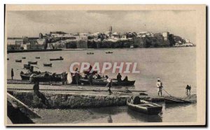 Postcard Old Rabat of Morocco fishing Pointe Oudaias