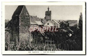 Old Postcard Riquewihr Tower Thieves