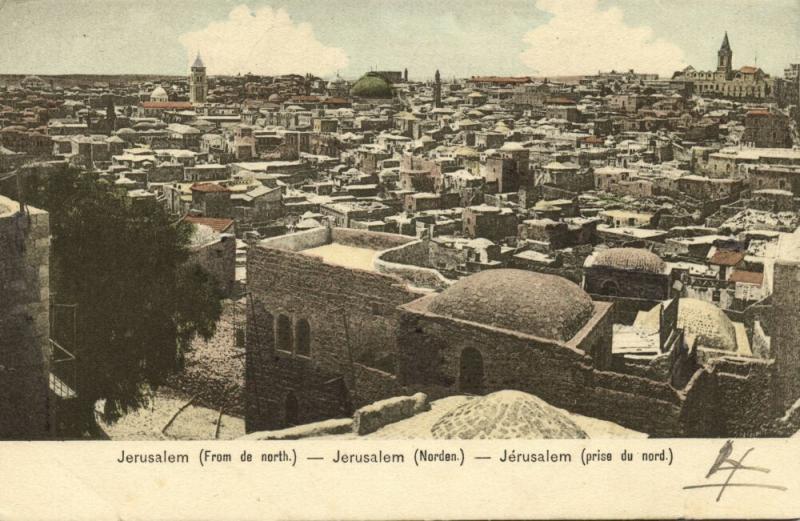 israel palestine, JERUSALEM, View from the North (1899)