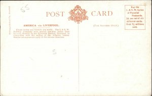 L&NW Railway Co American Special Train Dining Saloon c1910 Postcard