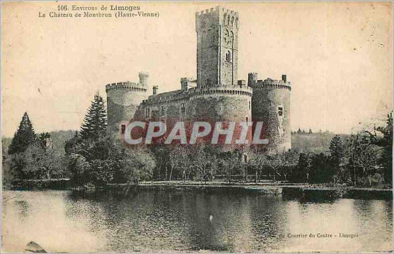 Old Postcard surroundings Limoges Le Chateau de Montbrun (Haute Vienne)