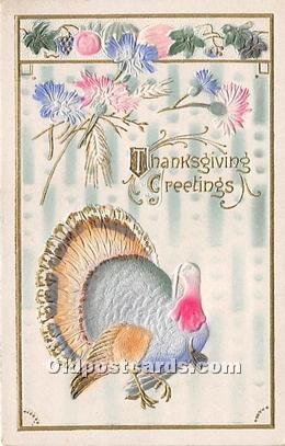 Thanksgiving Greetings Unused 