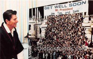 President Reagan Accepts Get Well Card White House, USA Unused 