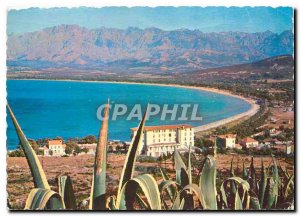 Postcard Modern Calvi The Beach and the Gulf bottom