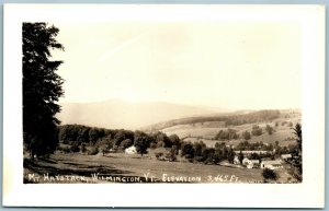 WILMINGTON VT MT. HAYSTACK VINTAGE REAL PHOTO POSTCARD RPPC