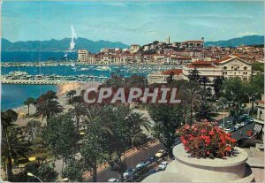 Modern Postcard Cannes the French Riviera a corner from the Croisette overloo...