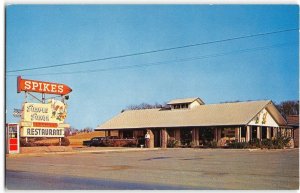 SPIKES' SIMPLE SIMON RESTAURANT Roadside Maryville, TN Phonebooth 1950s Vintage