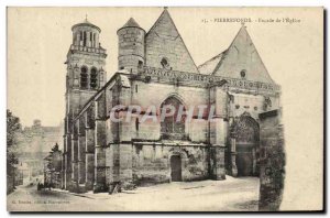 Pierrefonds - Facade of & # 39Eglise - Old Postcard