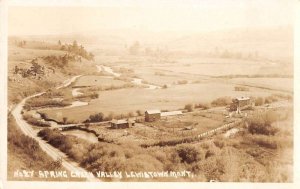 Lewiston Montana Spring Creek Valley Real Photo Vintage Postcard AA34731