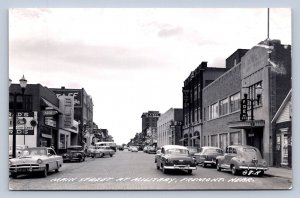 J90/ Fremont Nebraska RPPC Postcard c1950s Main Street Stores  657