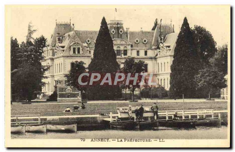 Old Postcard Annecy Prefecture