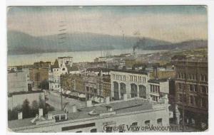Panorama Vancouver British Columbia Canada 1909 postcard