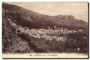 Postcard Old Saorge A M general view